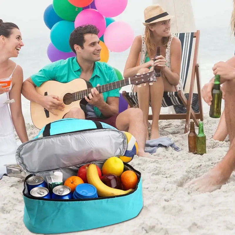 Lunessa™ MeshCool Strandtasche – 2-in-1 mit Kühlfach