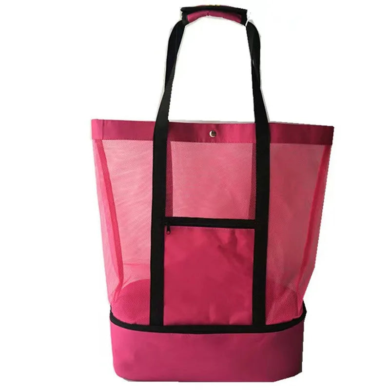 Lunessa™ MeshCool Strandtasche – 2-in-1 mit Kühlfach