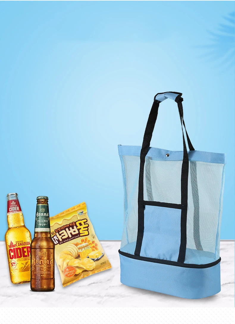 Lunessa™ MeshCool Strandtasche – 2-in-1 mit Kühlfach