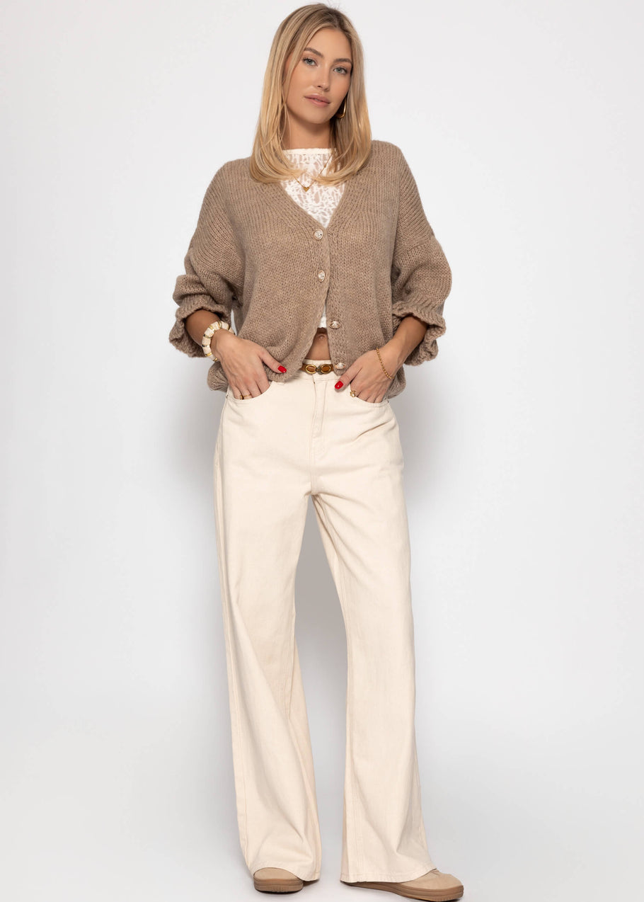 Strickcardigan Exklusives Herbst-Essential  taupe